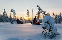 Full Day Adventure with Snowmobiles in Saariselkä