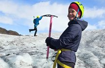 Glacier Hike, South Coast Waterfalls, Black Beach & Sky Lagoon 