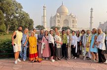 From Delhi : Sunrise Taj Mahal and Agra Fort with Jaipur Transfer