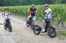 Off-road scooter tour tasting 2 wines in La Louvière