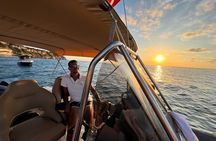 Sunset boat tour along the Costa degli Dei