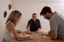 Wood carving workshop in Santorini no1