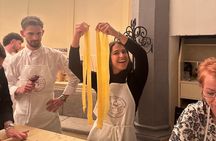 Florence: Flambé Cheese Wheel Truffle Pasta Class & Tiramisù