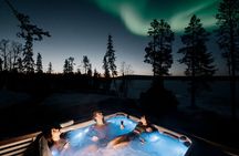Private Arctic Forest Sauna, Jacuzzi with Northern Lights & BBQ