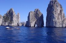 Full Day Capri & Sorrento by Inflatable Boat from Naples