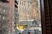 Wine tasting with a view of the Sagrada Familia