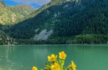 Issyk lake and Bear Waterfall with visiting museum of Golden Man