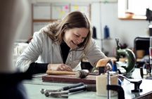 Leather belt making workshop