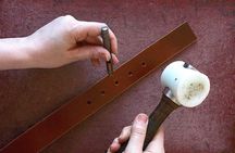 Leather belt making workshop