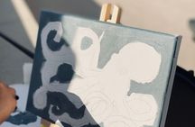 Painting on Canvas with a Local