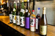 Casual Japanese SAKE tasting and snack experience in Kabukicho