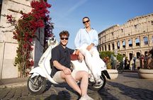 Rome Vespa Tour with Photos, Tiramisu & Drop-off included