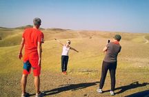 Magical dinner, sunset, music and fire show in Agafay desert