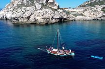 Cagliari Gulf Boat tour : 5 stops, snorkeling & local aperitif