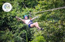 12-Cable Zipline Canopy Tour Over Waterfalls