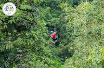 12-Cable Zipline Canopy Tour Over Waterfalls