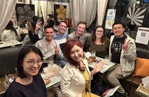 Night Tour in Tokyo Shimbashi with Snack Bar Drinks & Local Guide