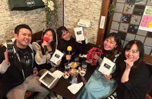 Night Tour in Tokyo Shimbashi with Snack Bar Drinks & Local Guide