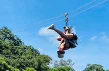 16 Lines Zipline, Cave, Hiking & Biausevu Waterfall Combo Tour