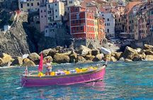Swim&Enjoy 5 terre on the PINK Hyena with Captain Jenny!