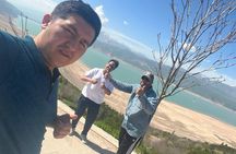 Amirsoy resort, Chimgan Mountains & Charwak lake from Tashkent
