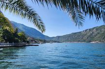 Perast and Our Lady of the Rocks with swimming