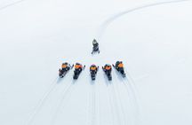 Snowmobiling on Langjökull Glacier from Geysir Area