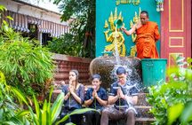 Traditional Khmer Water Blessing by Monk and Lotus Farm Visit