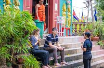 Traditional Khmer Water Blessing by Monk and Lotus Farm Visit