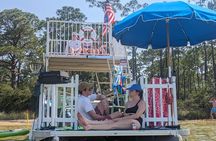 Most POPULAR UNIQUE way to enjoy Crab Island. Best in Destin.