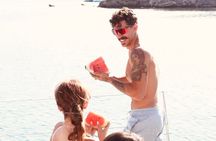 Private Mykonos Catamaran Day Cruise with Meals & Water Toys