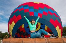 Hot air balloon flight + transportation from Mexico City 