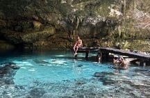 E-bike cenote jungle city tour in Playa del Carmen