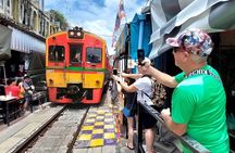 Amphawa and Railway Markets and Firefly Boat Ride Group Tour