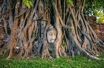 Ayutthaya Three Temple Tour and Scenic Boat Ride Experience