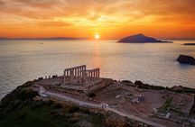 Sunset tour to Cape Sounio Poseidon Temple And Athens Riviera 5h