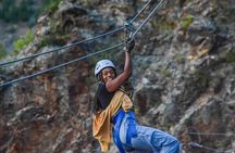 Upper Clear Creek Whitewater Rafting plus Cliffside Zipline from Idaho Springs