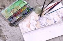 Private Watercolor Painting Experience in Montepulciano