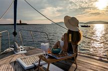 Sunset and Aperitif on a Sailing Boat in Alghero