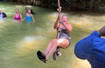 Private YS Falls and Zipline Tour from Montego Bay