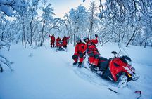 Aurora Crystal Lavvo Overnight stay with snowmobile trip
