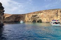 Full Day Private charter to Crystal & Blue Lagoon, Caves & Gozo