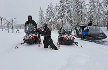 Private Snowmobile Experience in Rovaniemi's Forest
