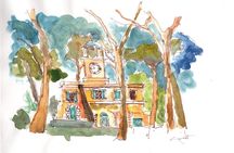 Sketching in Rome Villa Borghese Private lesson with Guido
