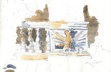 Sketching in Rome Villa Borghese Private lesson with Guido