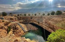 Wadi Shab Adventure Sinkhole Beach and Romantic Cave Tour