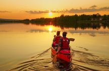 Canoe Tour under the Midnight Sun and Sunset in Rovaniemi
