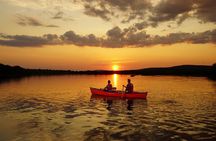 Canoe Tour under the Midnight Sun and Sunset in Rovaniemi