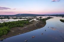 Canoe Tour under the Midnight Sun and Sunset in Rovaniemi