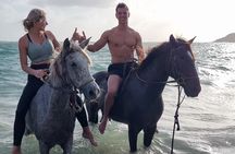 Private Sunrise Horseback Beach Ride with Sandy Hoofs St. Lucia